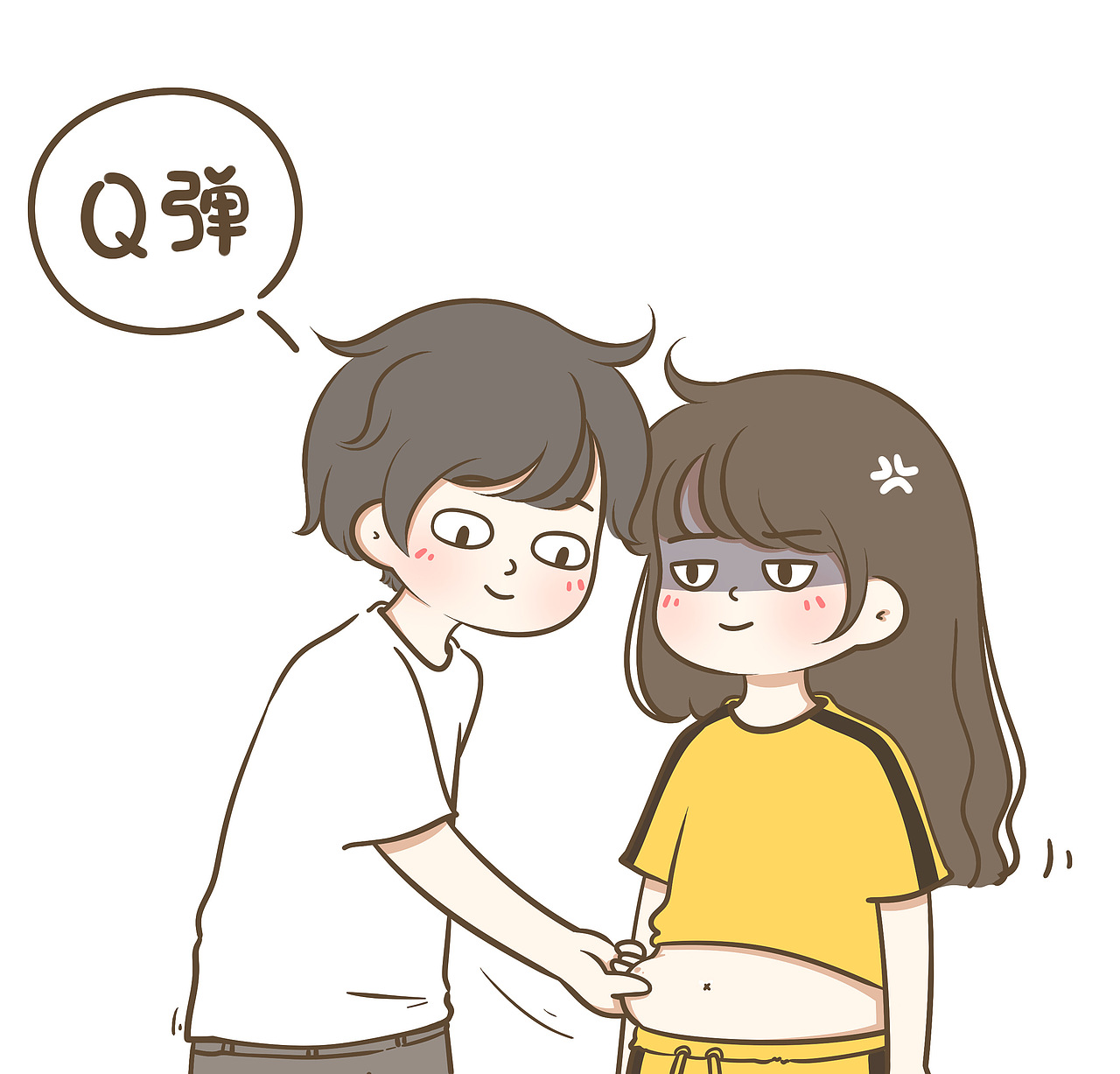 讨厌的手😖（图ZMTkxMzQ1ODE2） - 单幅漫画 - 站酷设计师小希与阿树原创素材 - 站酷ZCOOL