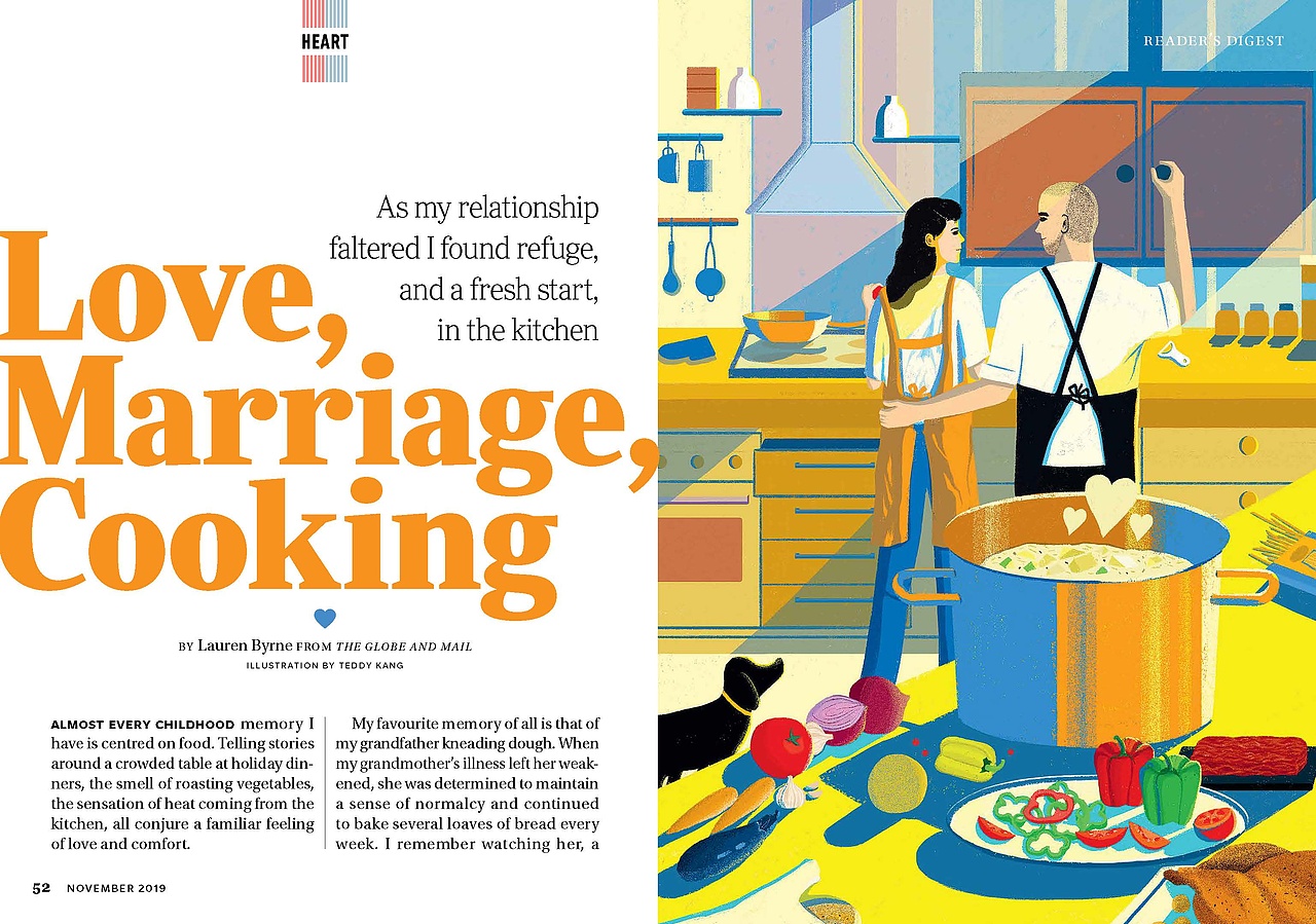 Love, Marriage, Cooking（图ZMjE2Mzk0MzQw） - 商业插画 - 站酷设计师teddyteddykang原创素材 - 站酷ZCOOL