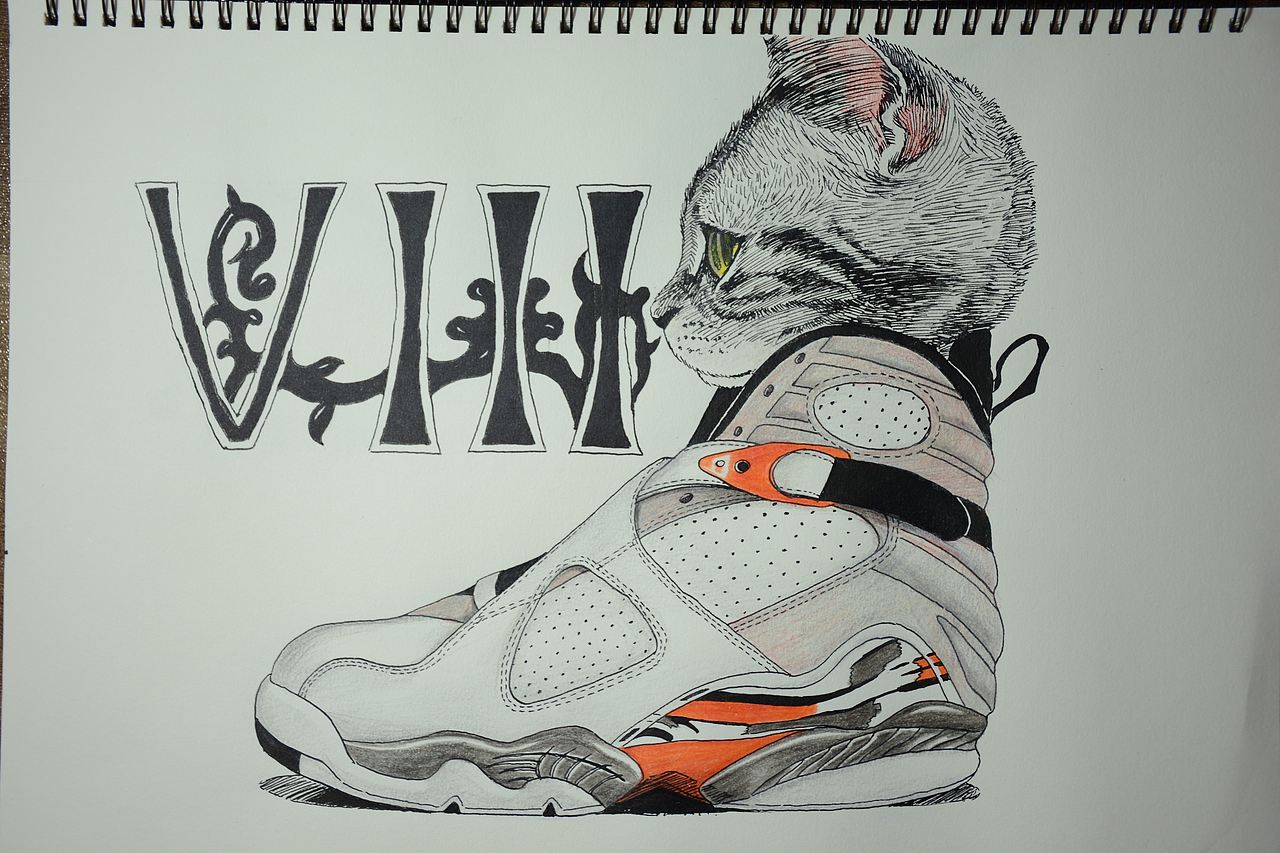 手绘乔丹23代球鞋