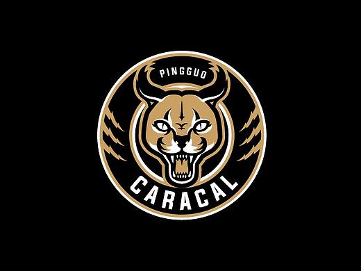 狞猫形象篮球logo