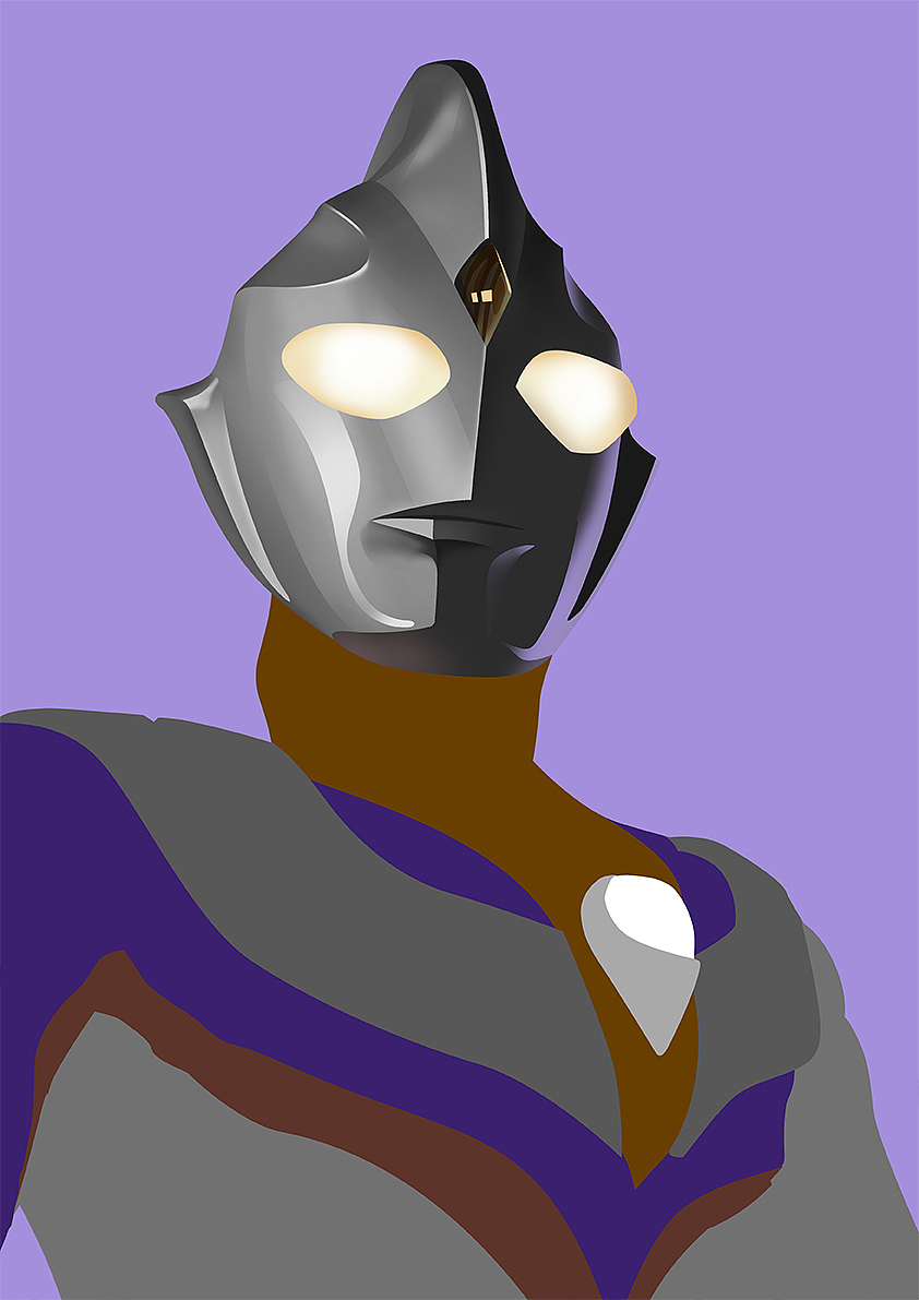 插画-迪迦奥特曼