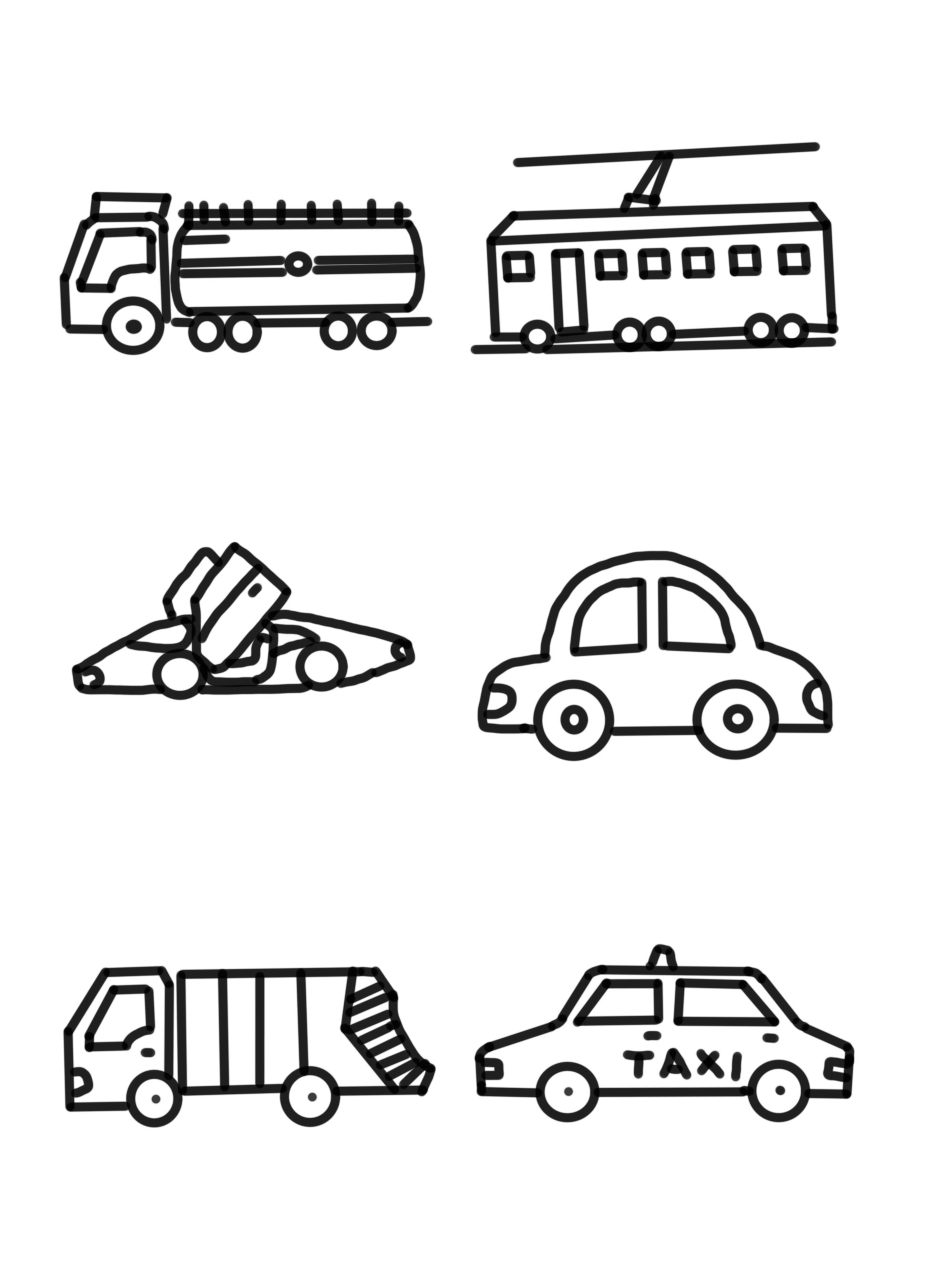 AI绘制的汽车系列小插画|插画|商业插画|由希君 - 临摹作品 - 站酷 (ZCOOL)