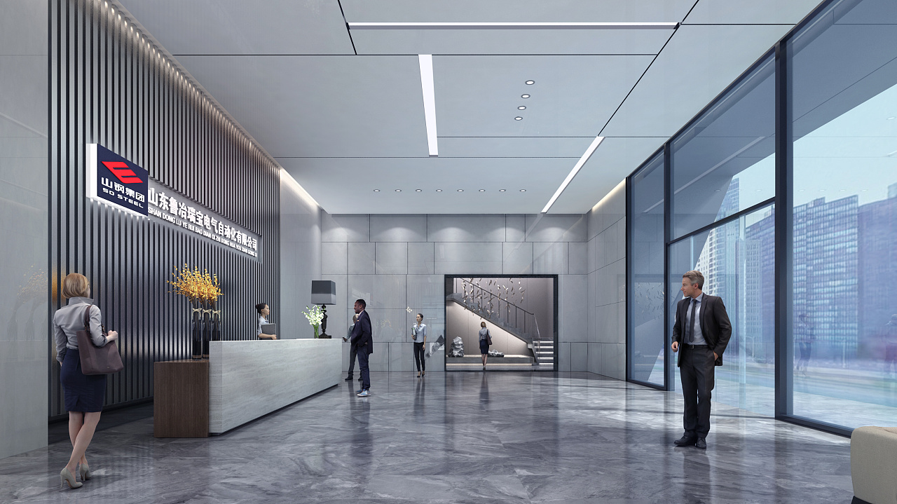 企业工装大厅|空间|展陈设计|笑魇如花0112 - 原创作品 - 站酷 (zcool