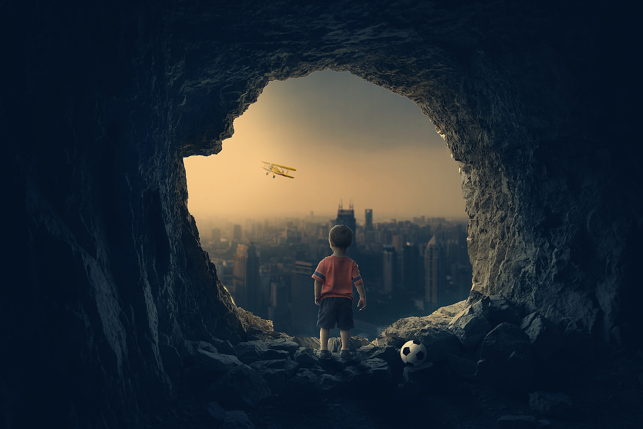 ps梦幻场景合成