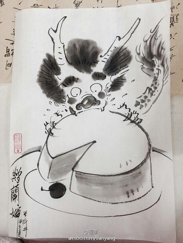 【5分钟水墨速涂】《薇堂集》水墨签绘集锦(图ZMTc4NjIzMzY=) - 商业插画 - 站酷设计师莲羊原创素材 - 站酷ZCOOL