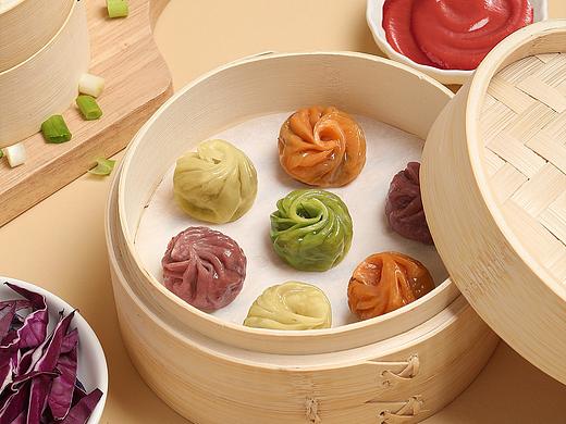 水晶包|小笼包|美食|包子|笼屉|蔬菜|彩色|美食摄影