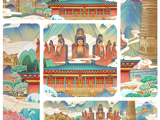 国潮插画