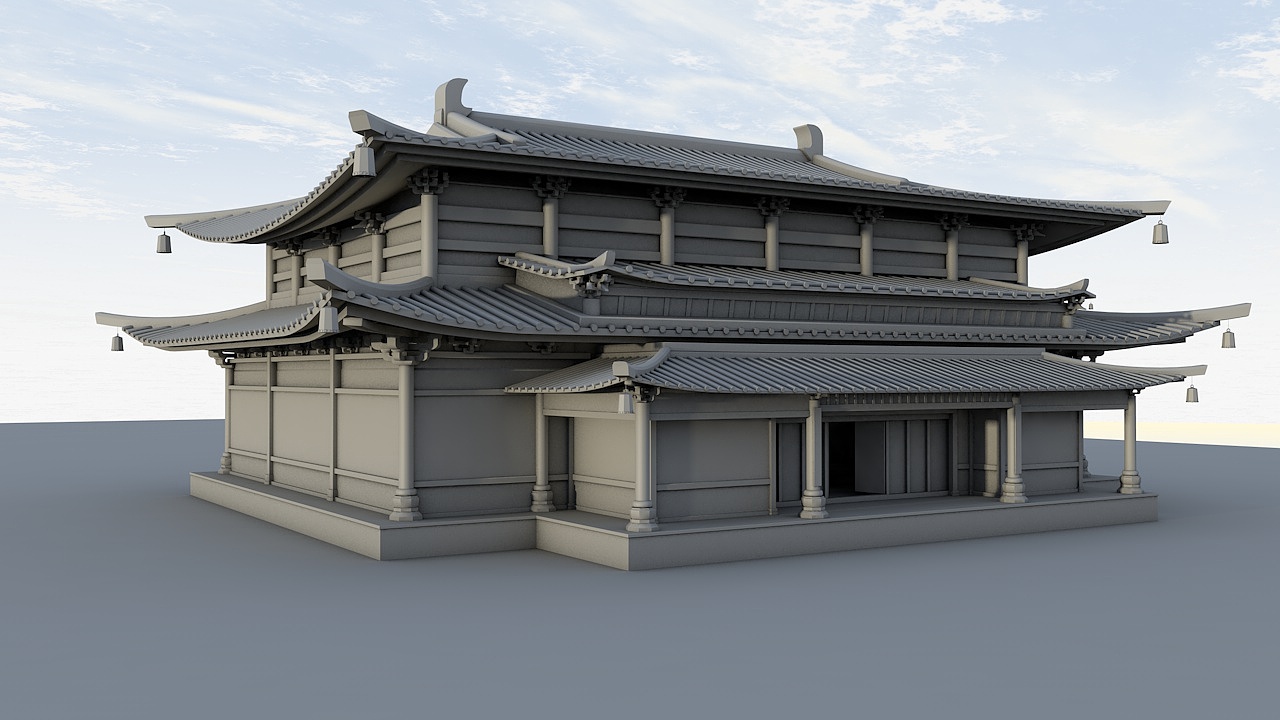 C4D做3D古建（图ZMTEwMTQ1MTky） - 建筑/空间 - 站酷设计师如何生存原创素材 - 站酷ZCOOL