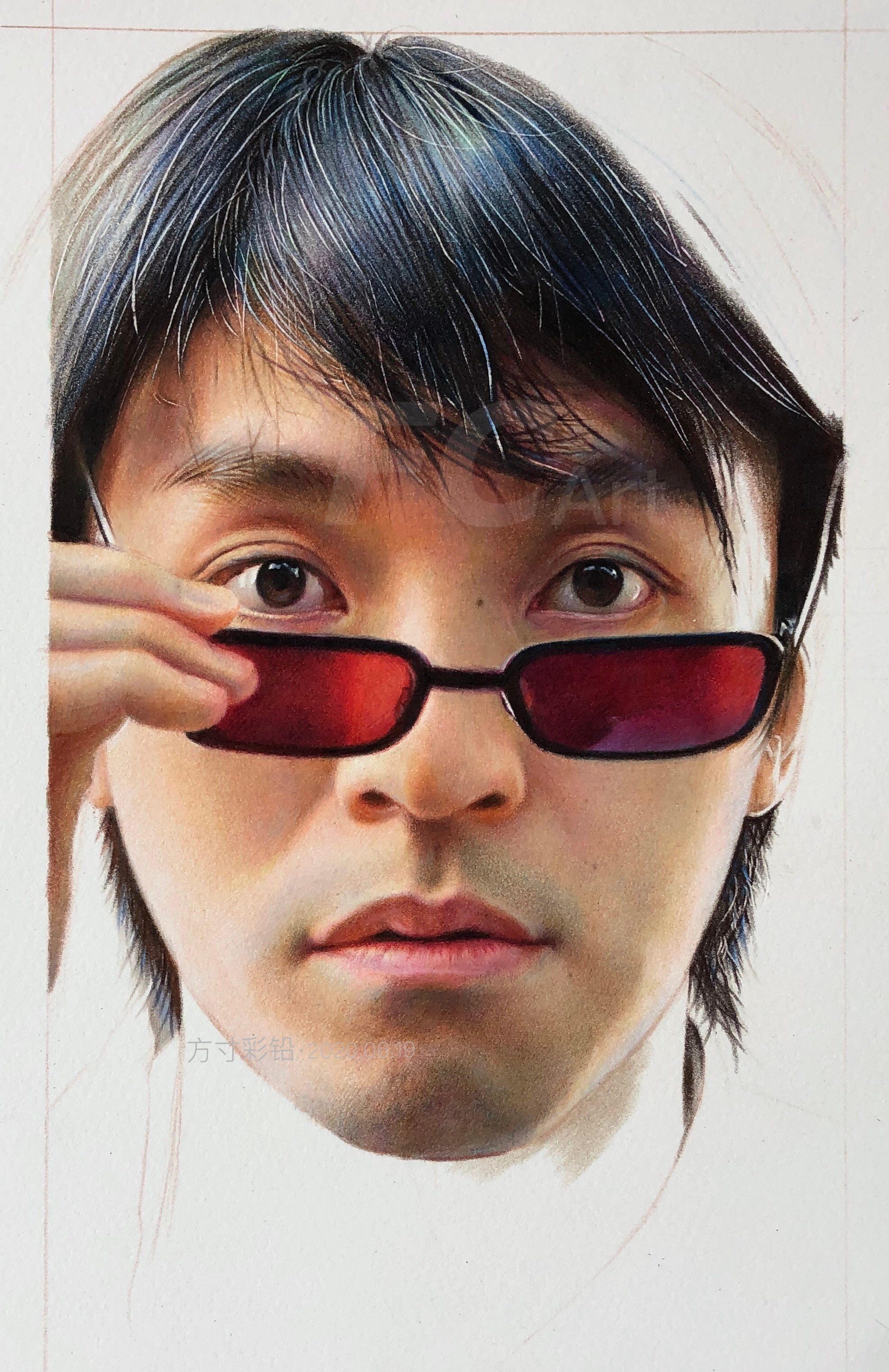 彩铅人物-周星驰