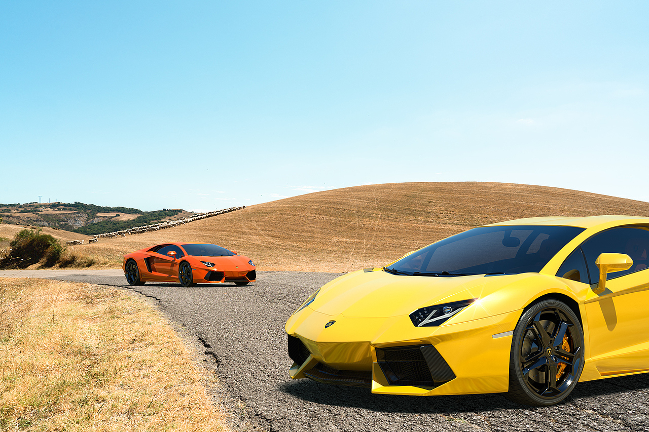 汽车渲染-兰博基尼/Lamborghini Aventador LP700-4（图ZMjk1MTgzMjMy） - 机械/交通 - 站酷设计师雨桦原创素材 - 站酷ZCOOL