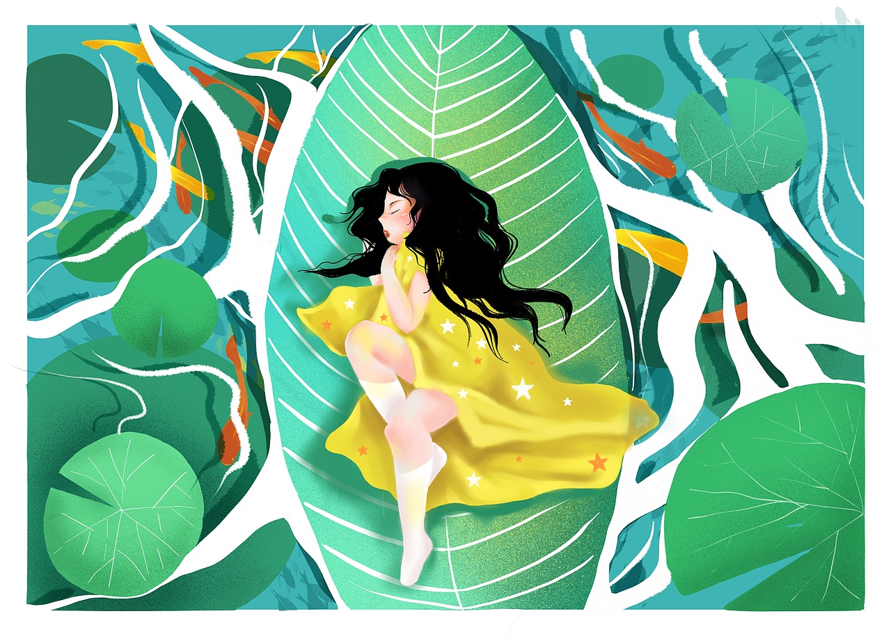 夏（图ZMjE4ODg5NzEy） - 儿童插画 - 站酷设计师张二歆原创素材 - 站酷ZCOOL