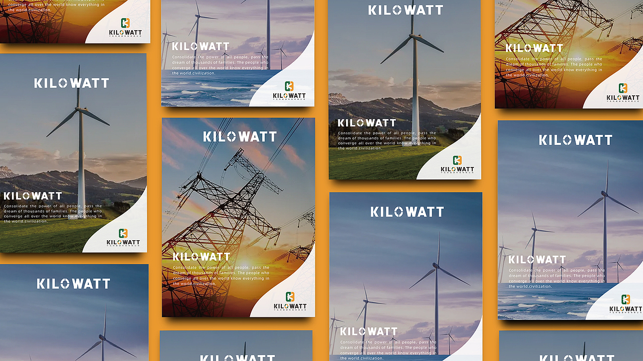 KILOWATT-能源公司logo设计