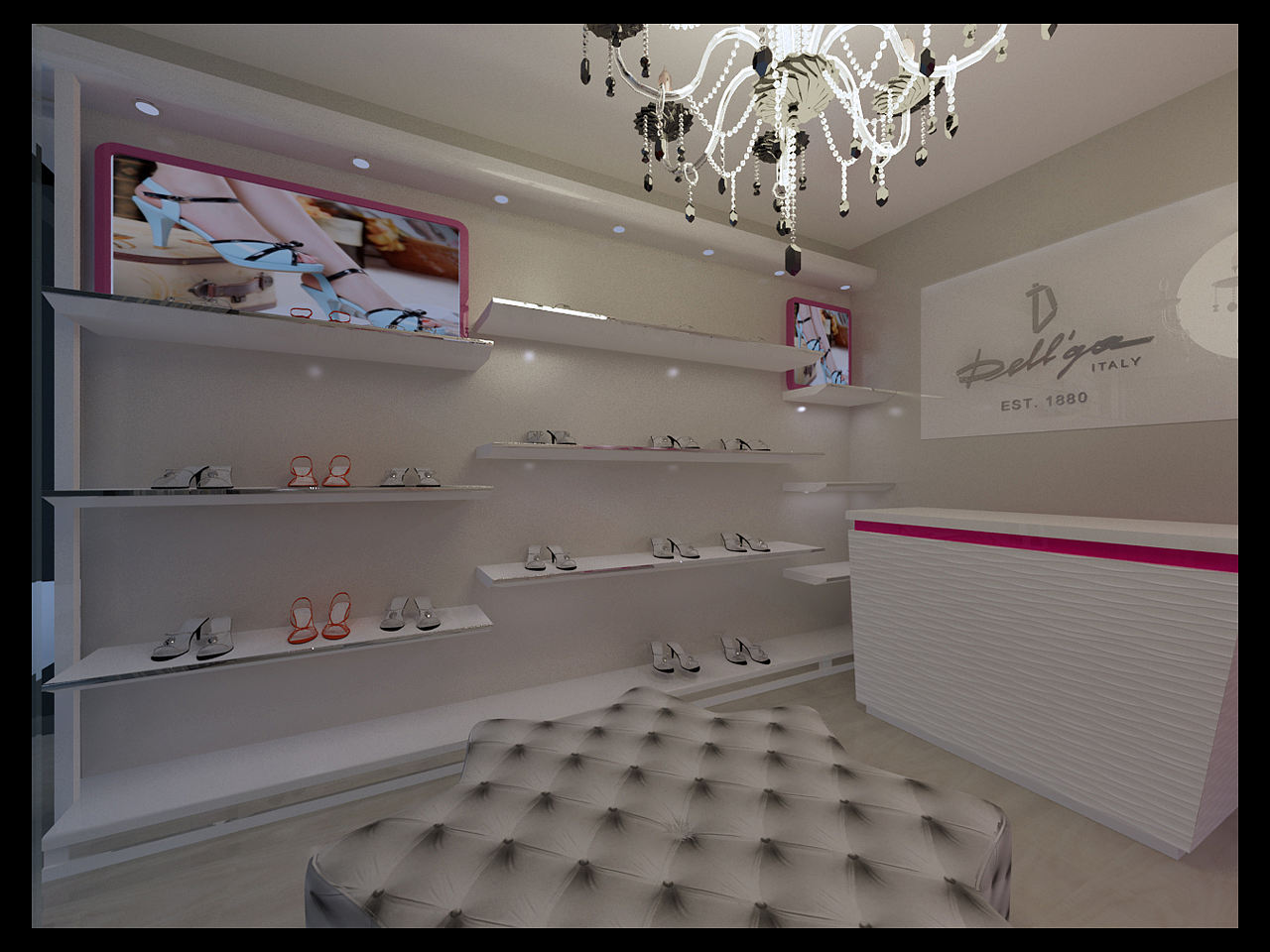 室内设计--鞋店设计（图ZODQ5NjM3MTI=） - 家装设计 - 站酷设计师JoycJing原创素材 - 站酷ZCOOL