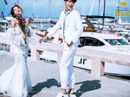 婚纱海边小清新