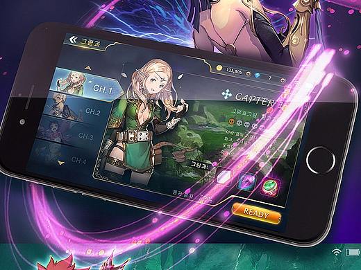 韩国扁平风游戏UI  gui/ui/ux/界面/图标/平面-Jack ui