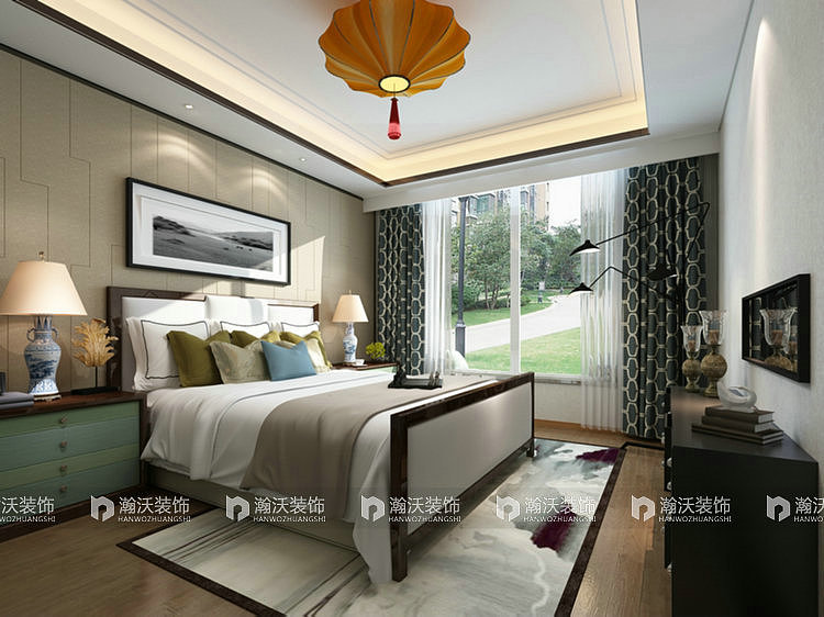 石家庄西山御园500平米美式别墅装修设计效果图（图ZMzc3ODUzNTI=） - 家装设计 - 站酷设计师苏苏别墅装修设计原创素材 - 站酷ZCOOL