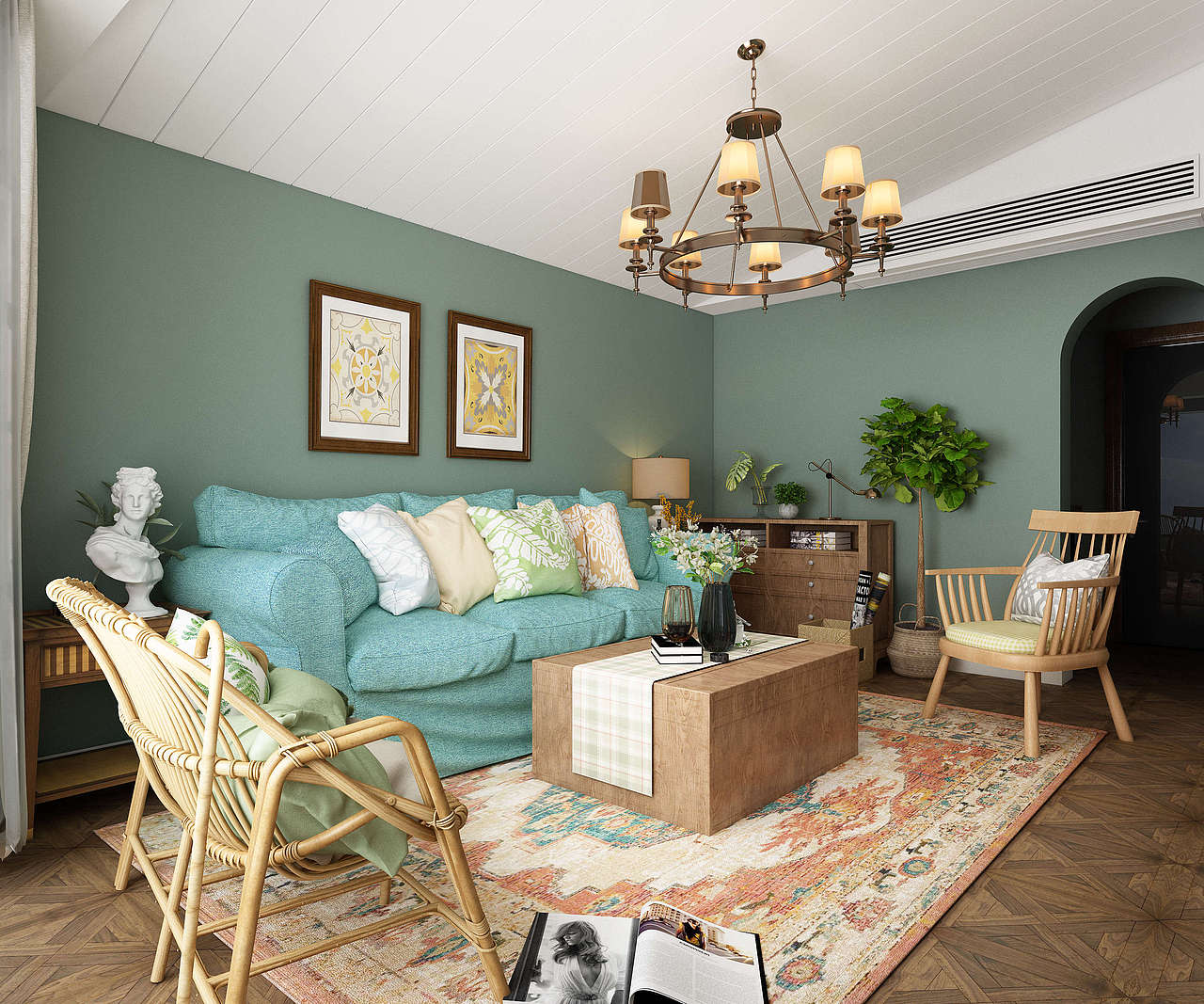 美式乡村家装效果图