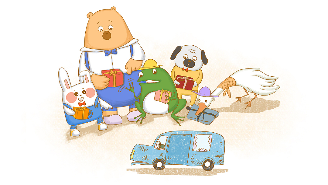 《老师的车子》儿童插画绘制（图ZMTU0NzgxODg4） - 儿童插画 - 站酷设计师卓小昕sweetheart原创素材 - 站酷ZCOOL