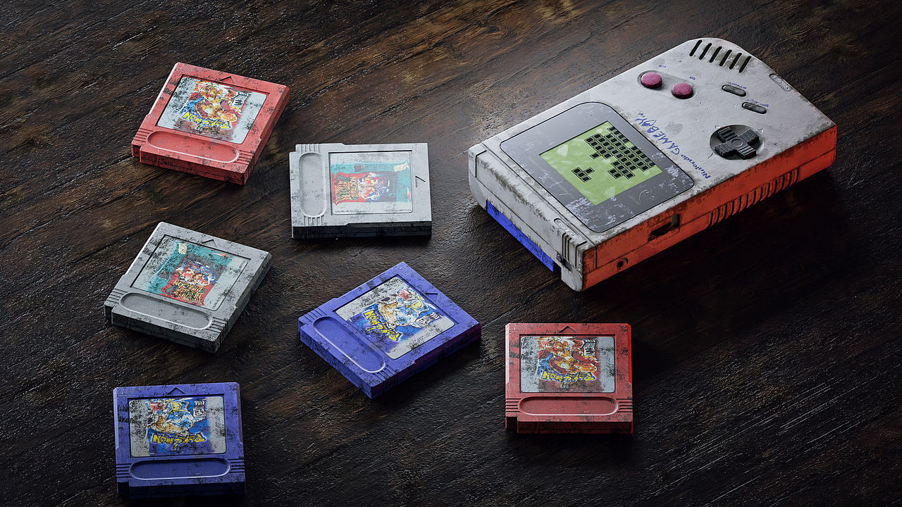 Cinema-4D 脏旧渲染练习