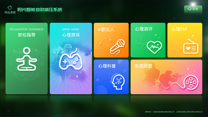 数据大屏设计-军人自助减压系统