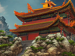 #AI创作实验室#东方古建筑住着五个孙悟空