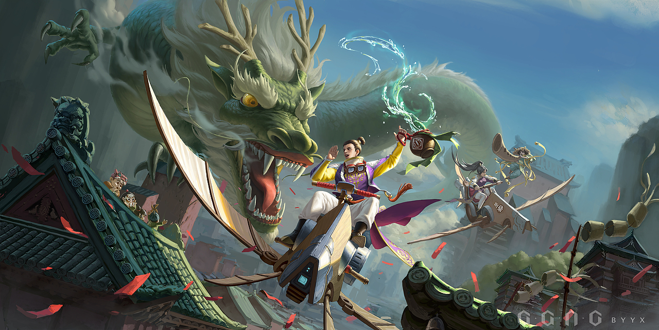 《乘风御龙》（图ZMjcxOTY4ODcy） - 概念设定 - 站酷设计师杨枭原创素材 - 站酷ZCOOL