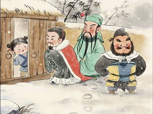 国风水墨插画-四大名著