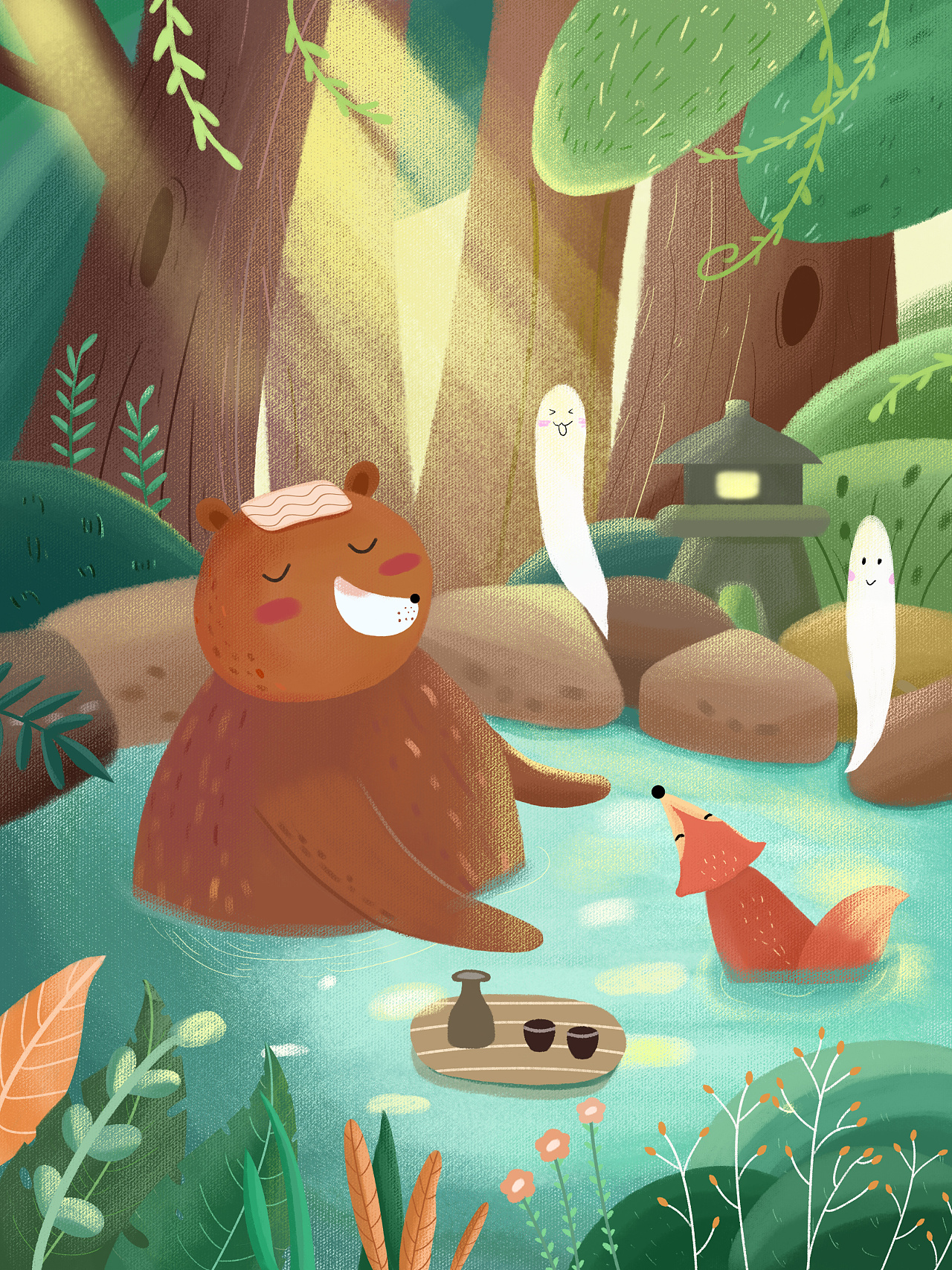 森系小熊|插画|创作习作|蒲公英的约定fs - 原创作品 - 站酷 (zcool)