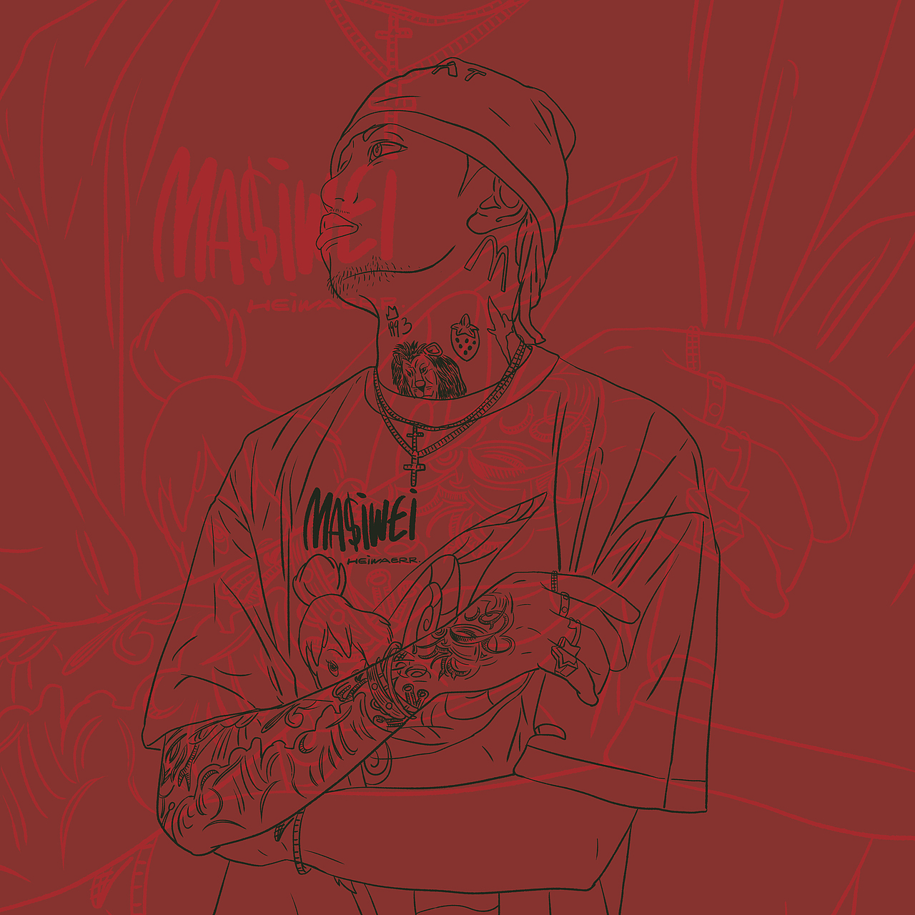 M$W（图ZMjI4MzM4MDI0） - 新锐潮流插画 - 站酷设计师Heiwaerr原创素材 - 站酷ZCOOL