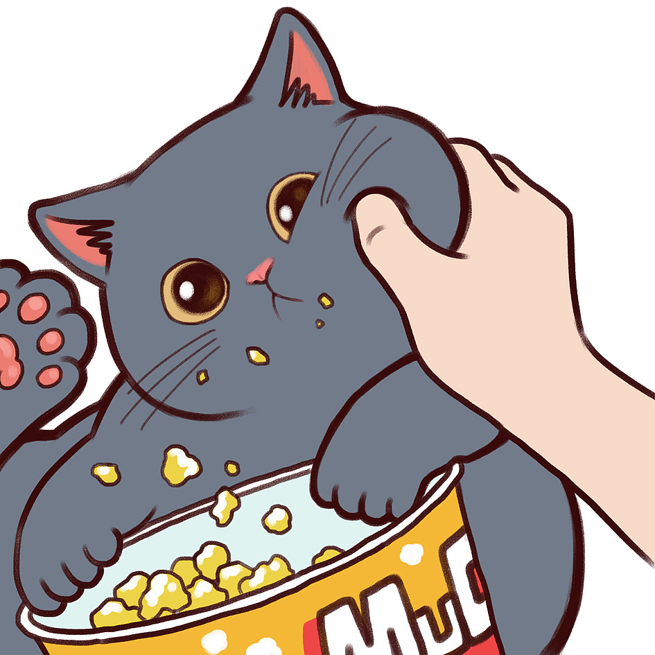 猫咪被抓偷吃现场