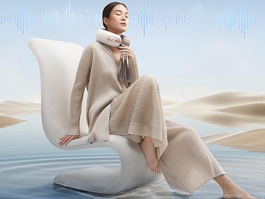 倍轻松-颈部按摩仪平面拍摄（个人主页-ZNjU1NzI0MzI=） - 产品摄影 - 站酷设计师AD阿得原创素材 - 站酷ZCOOL