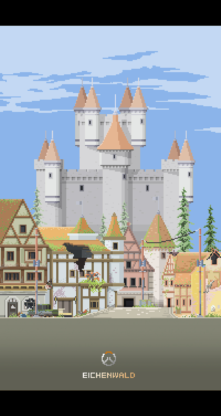 《守望先锋》 “艾辛瓦尔德”像素画。