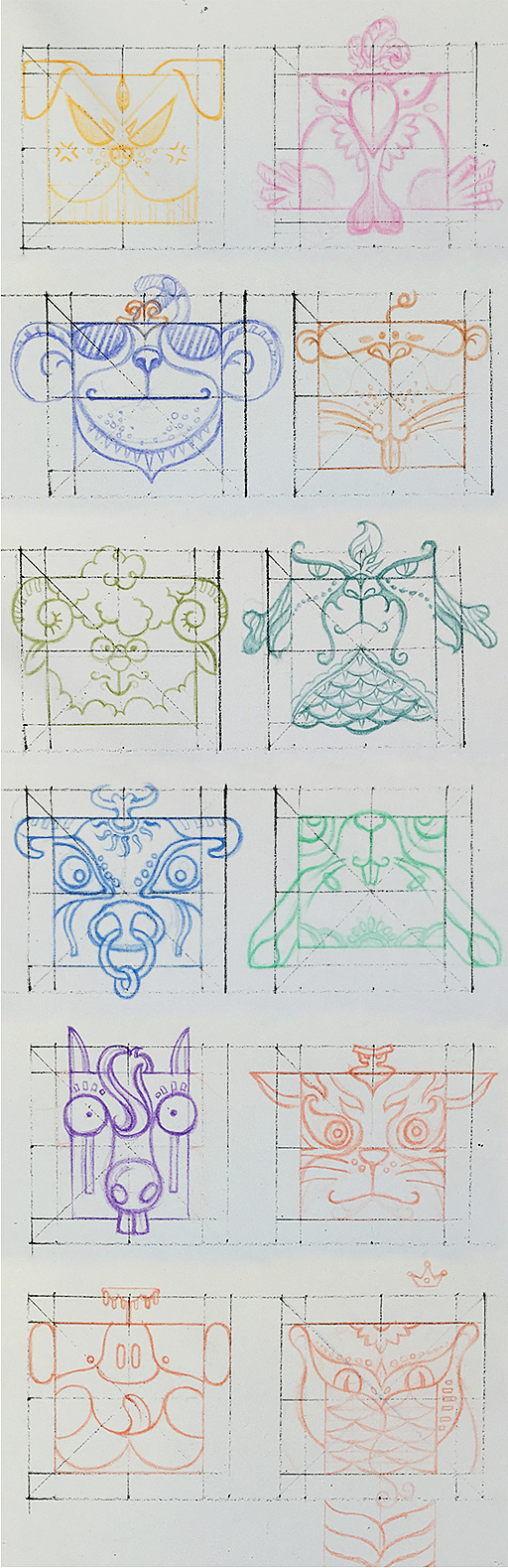 十二生肖（图ZNjI1MDQxOTI=） - 创作习作 - 站酷设计师脏糟原创素材 - 站酷ZCOOL