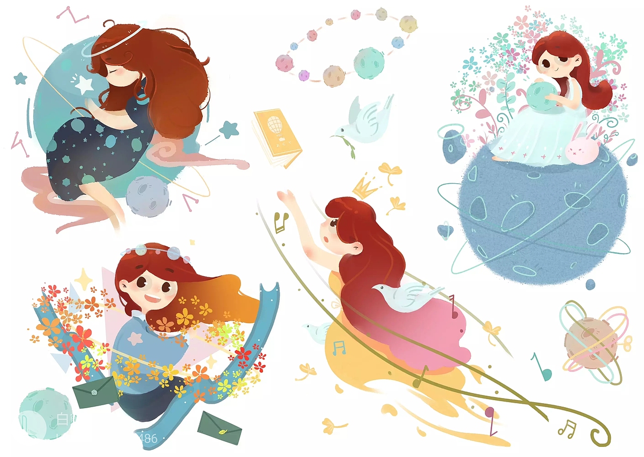 【贴纸】《向日葵女孩》