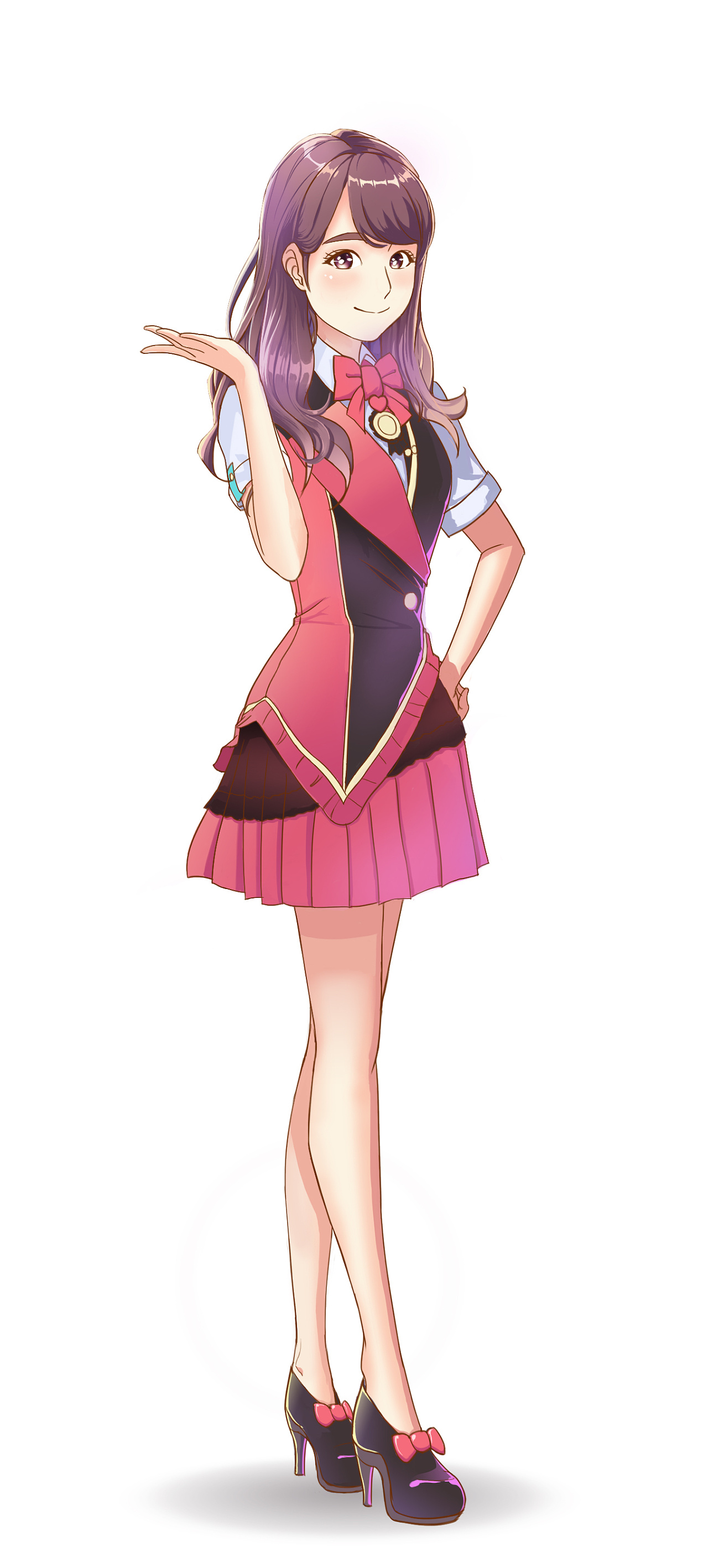 柏木由纪卡通化全身像设计|动漫|其他动漫|秋官josh - 原创作品