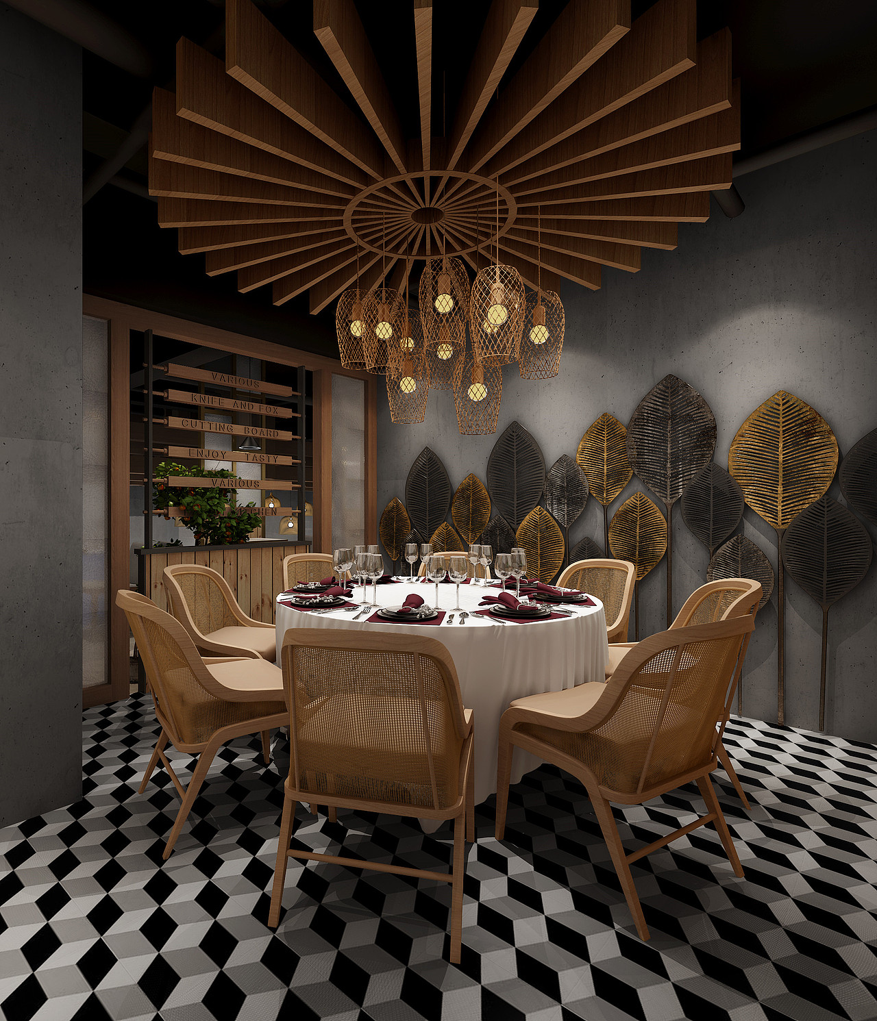 广东新兴稻稻居面店餐厅设计案例（图ZMTg4MDUzMDQ0） - 家装设计 - 站酷设计师上海博仁空间设计原创素材 - 站酷ZCOOL