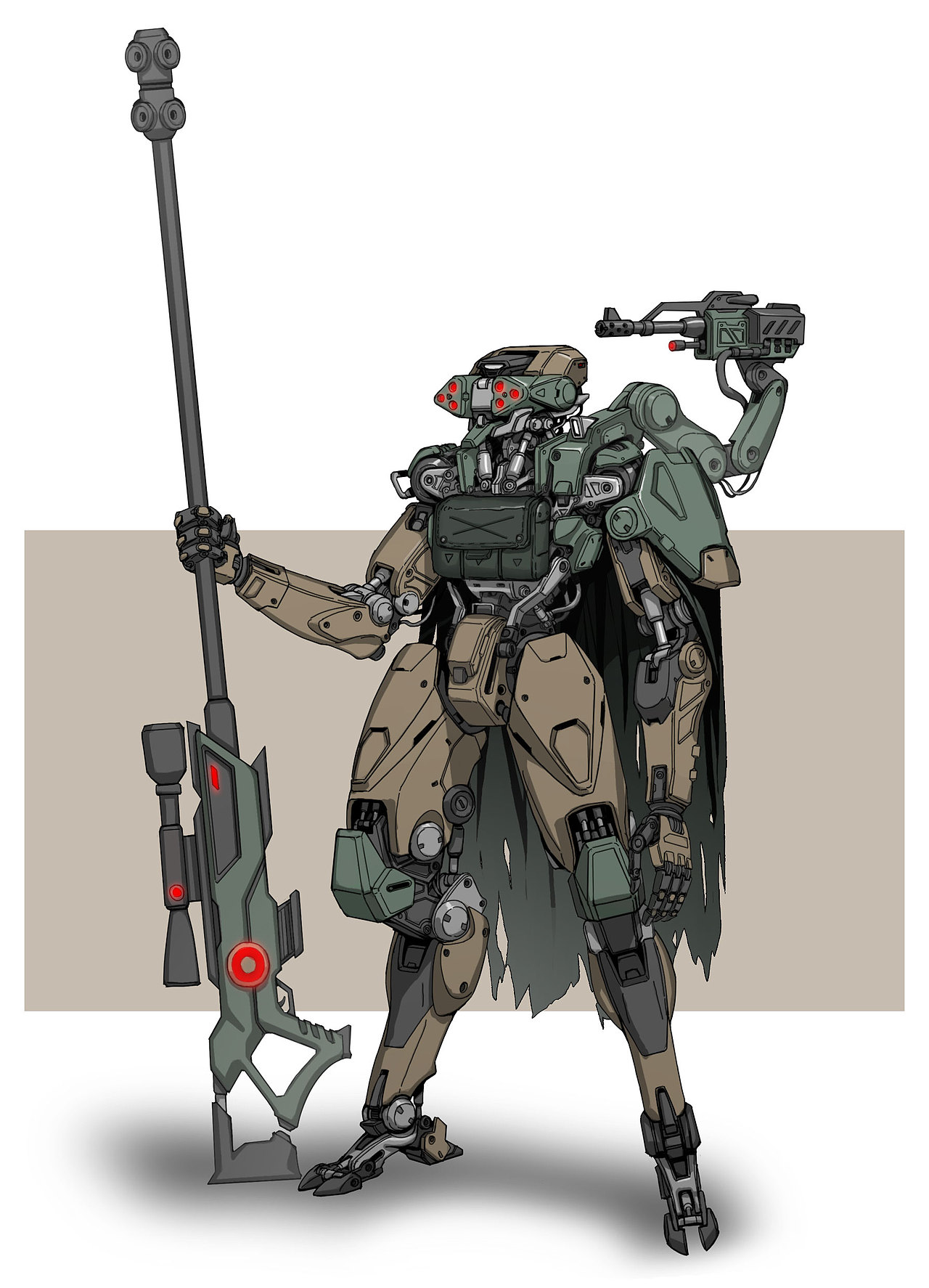 机甲小练习|插画|游戏原画|老保_原创作品-站酷zcool