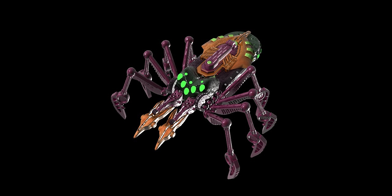 bw | 金属变体狼蛛