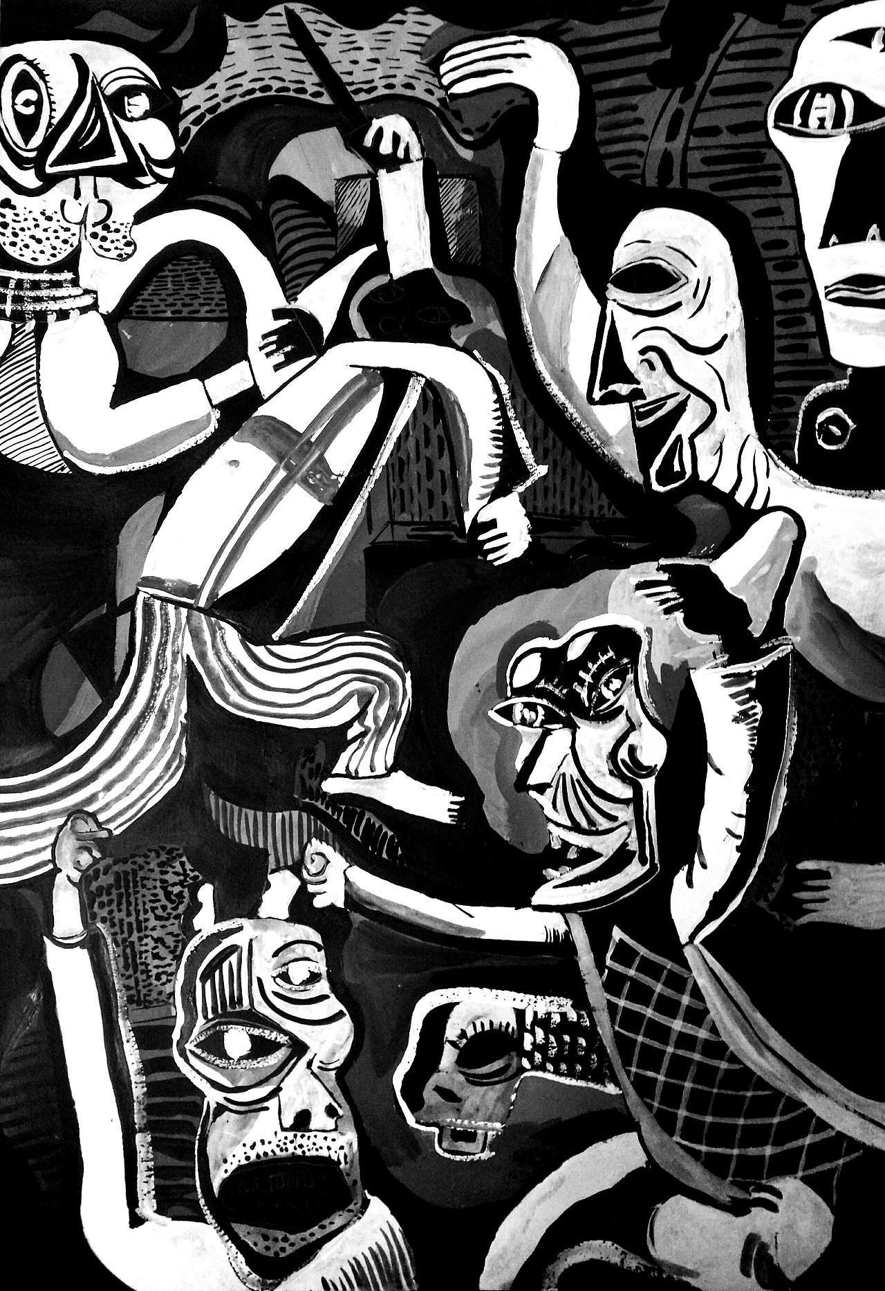 黑与白|纯艺术|绘画|坏坏王狗蛋_原创作品-站酷zcool