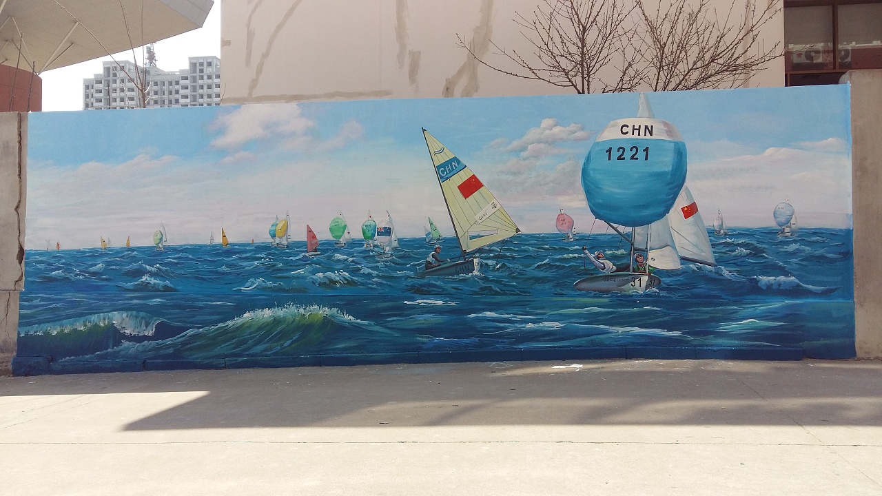 日照农村文化墙,壁画,手绘墙,幼儿园彩绘,墙体彩绘