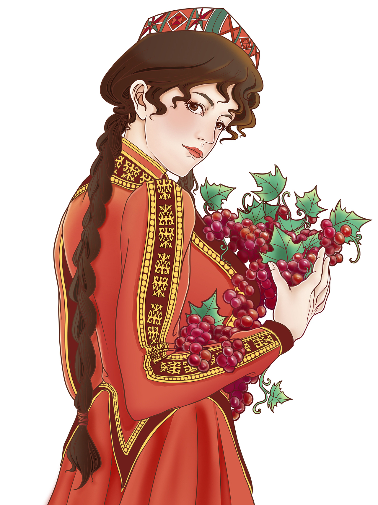 新疆葡萄|插画|商业插画|waver426_原创作品-站酷zcool