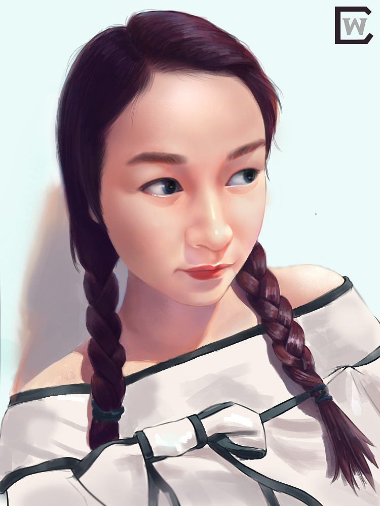 CG肖像绘制（图ZNjk4NTA5NjA=） - 创作习作 - 站酷设计师很蓝很梦幻原创素材 - 站酷ZCOOL