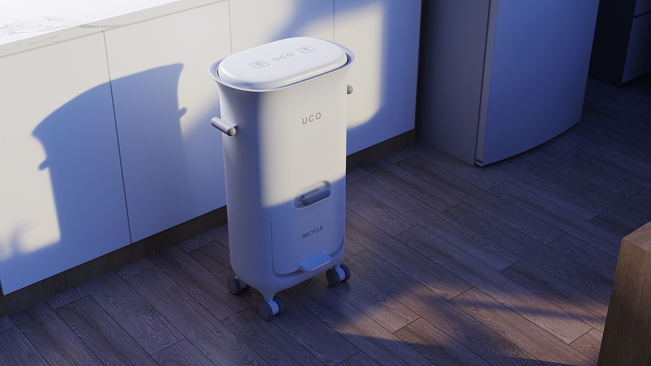 家用干湿分离垃圾桶