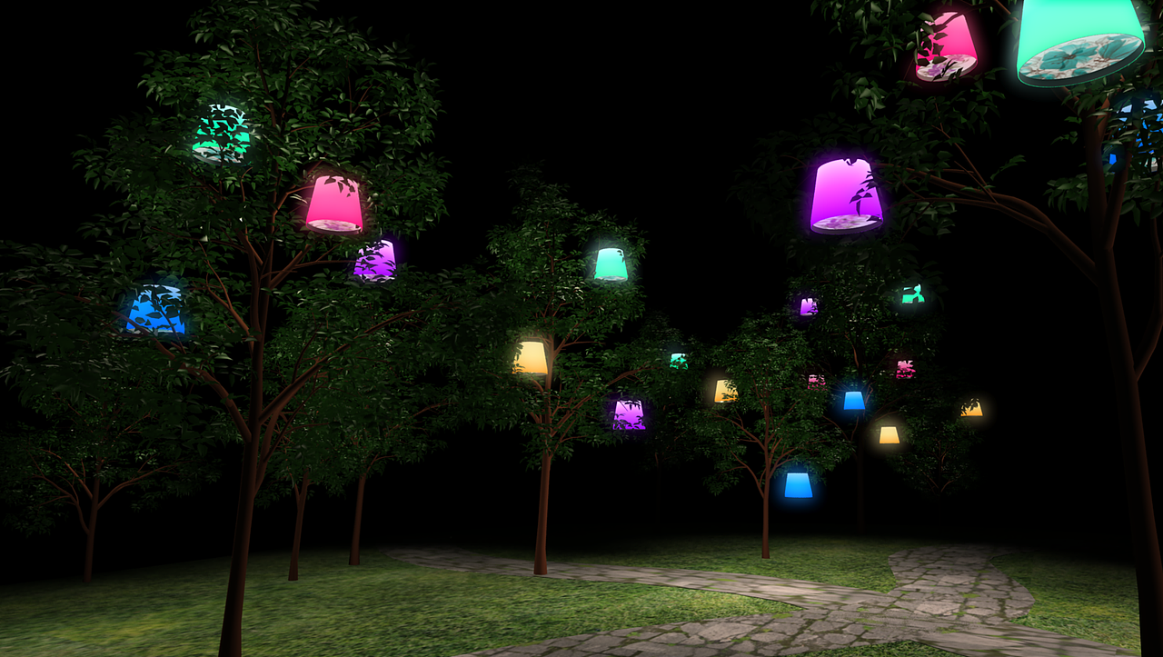 西塘越里灯光装置