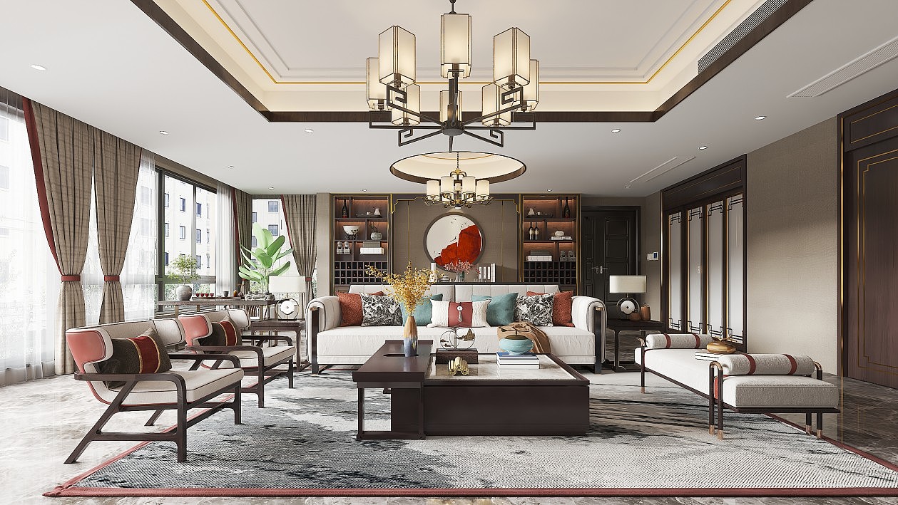 新中式客餐厅||温馨中不失奢华,低调中不失典雅。