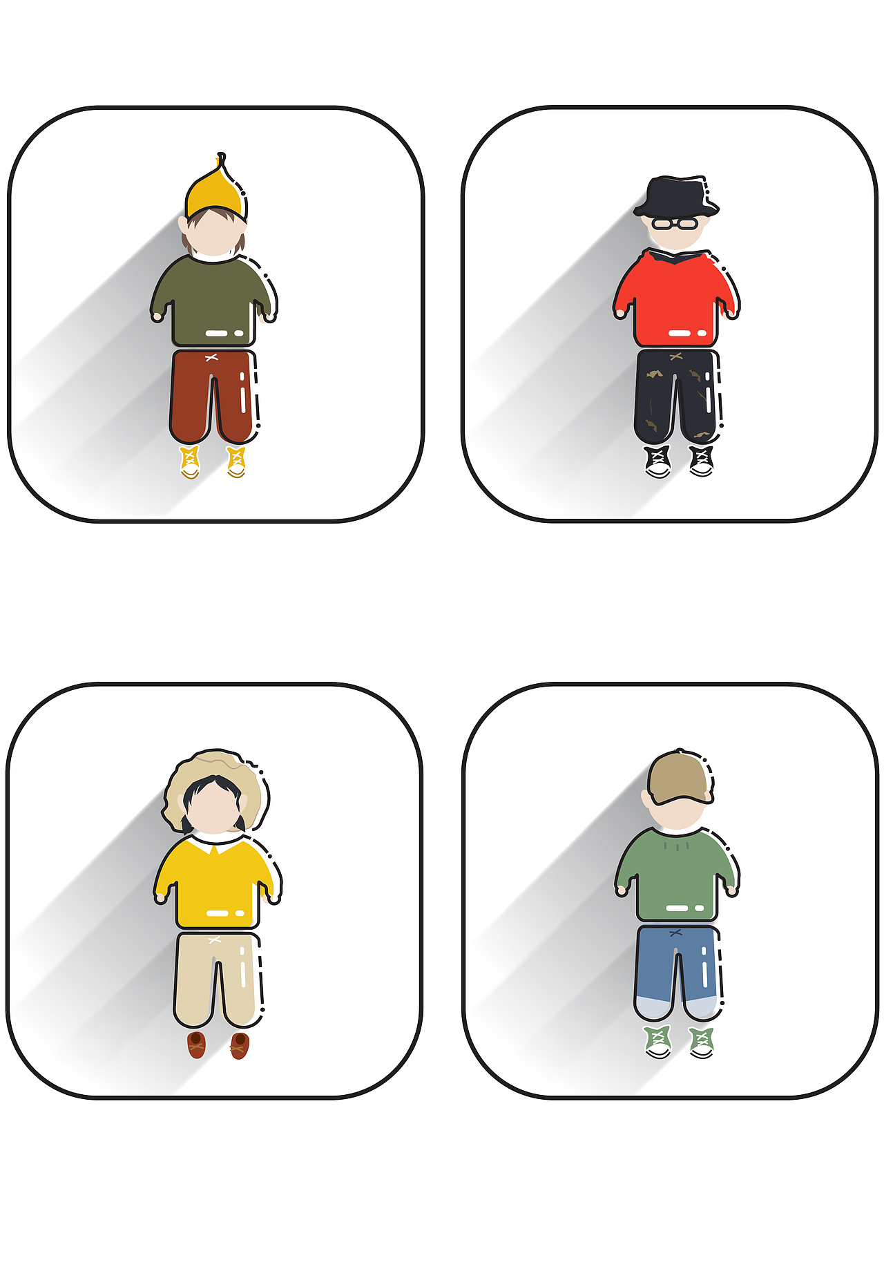 人物服装图标设计