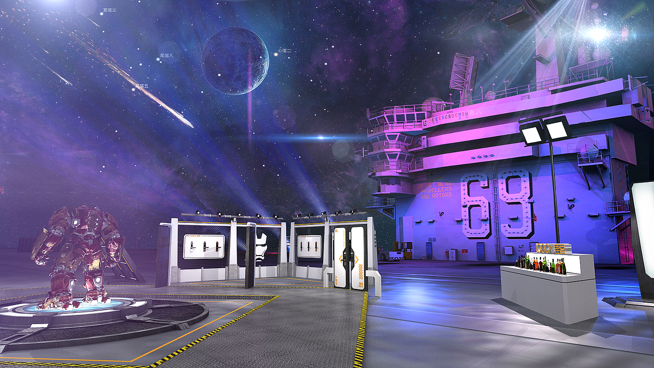 航母上的发布会（图ZMTYyNjE5MTA4） - 其他三维 - 站酷设计师徐怼怼I原创素材 - 站酷ZCOOL