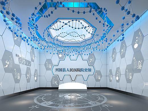 医院院史文化馆设计 3d设计效果