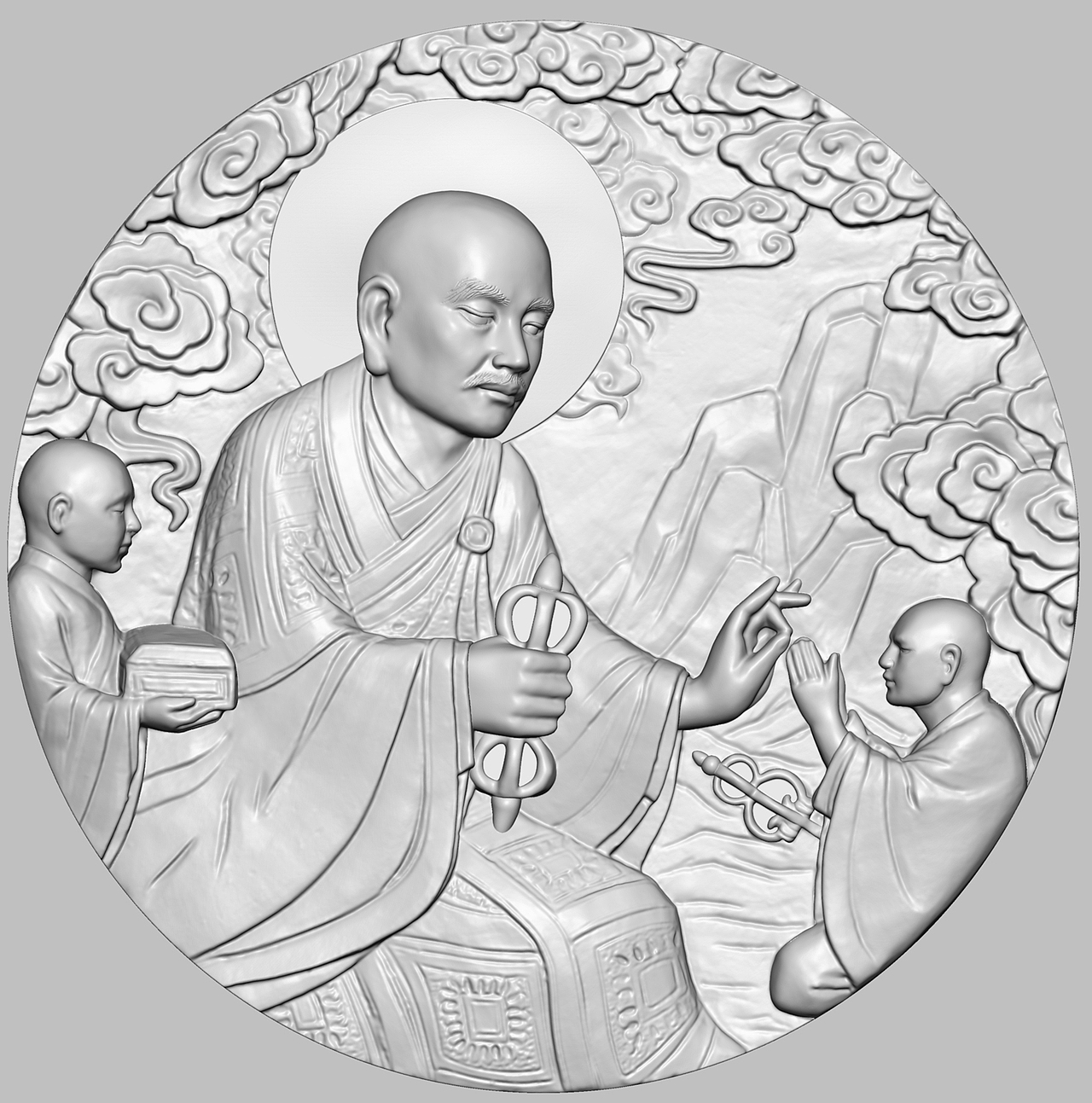 3D建模佛像雕刻