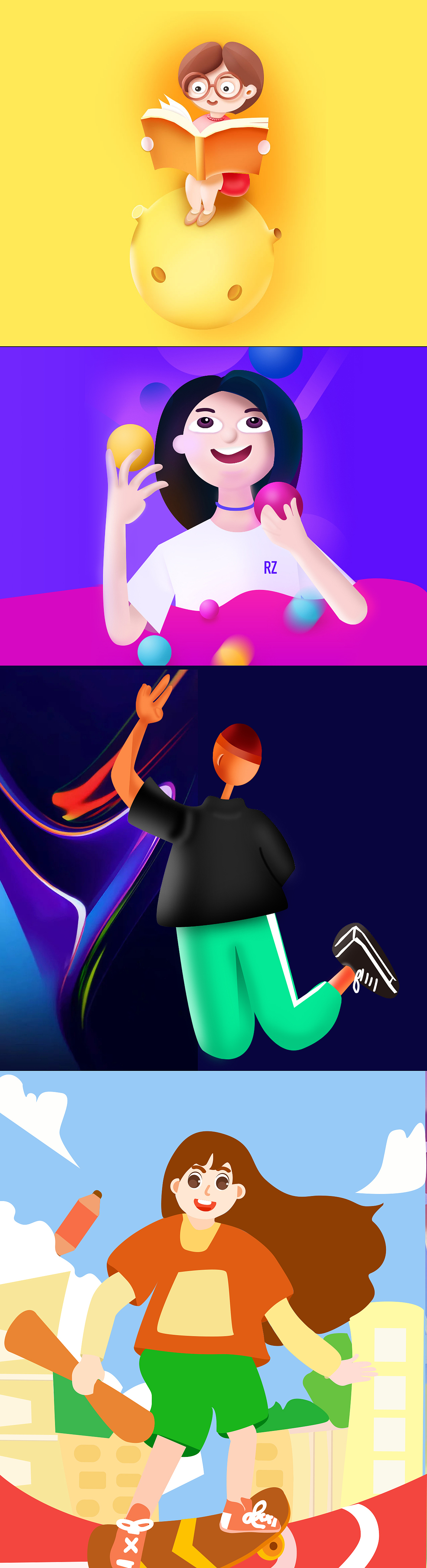 2021平时练习（图ZMjc5ODczNDIw） - 儿童插画 - 站酷设计师zhaoruijuan原创素材 - 站酷ZCOOL